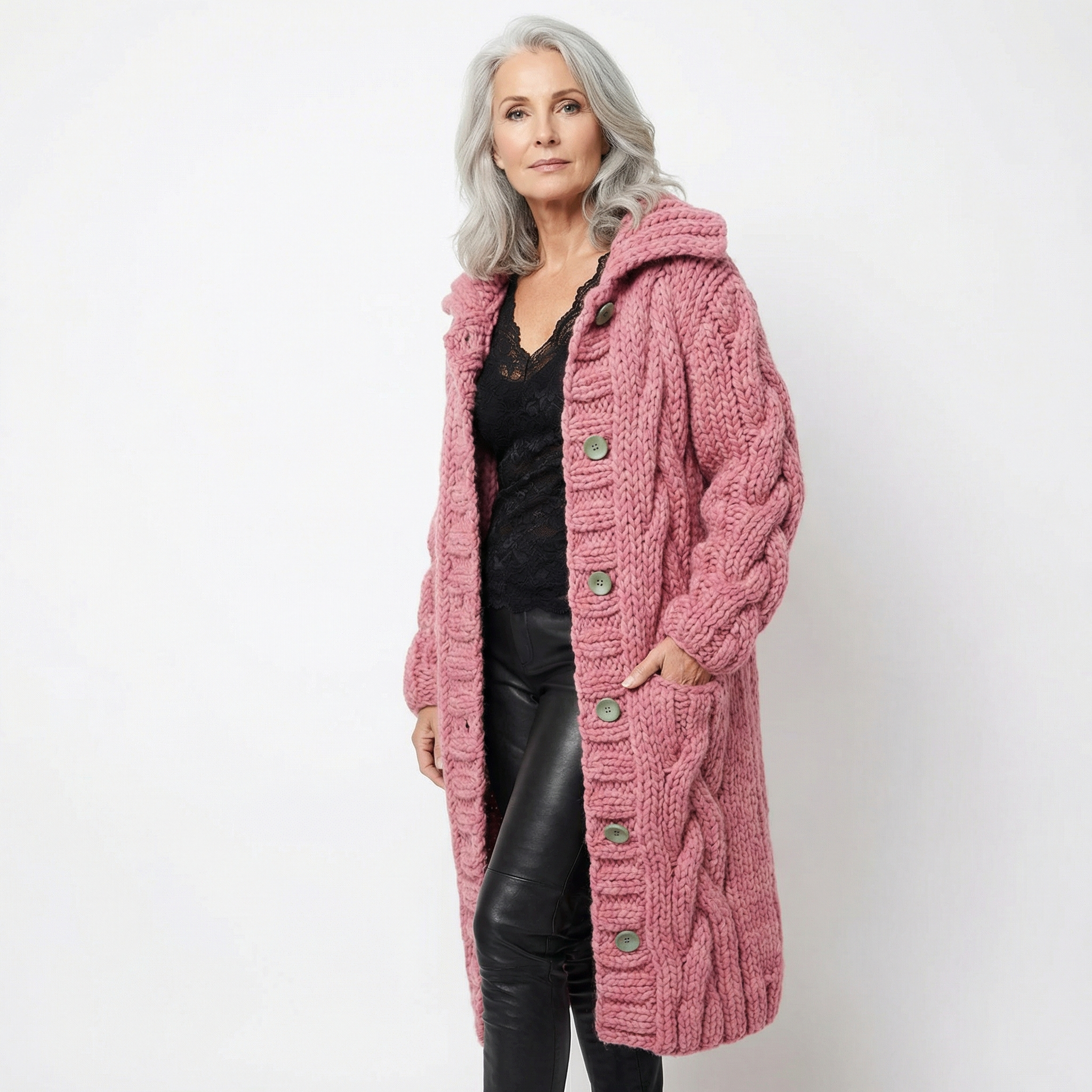 Cardigan Suéter Talla Grande