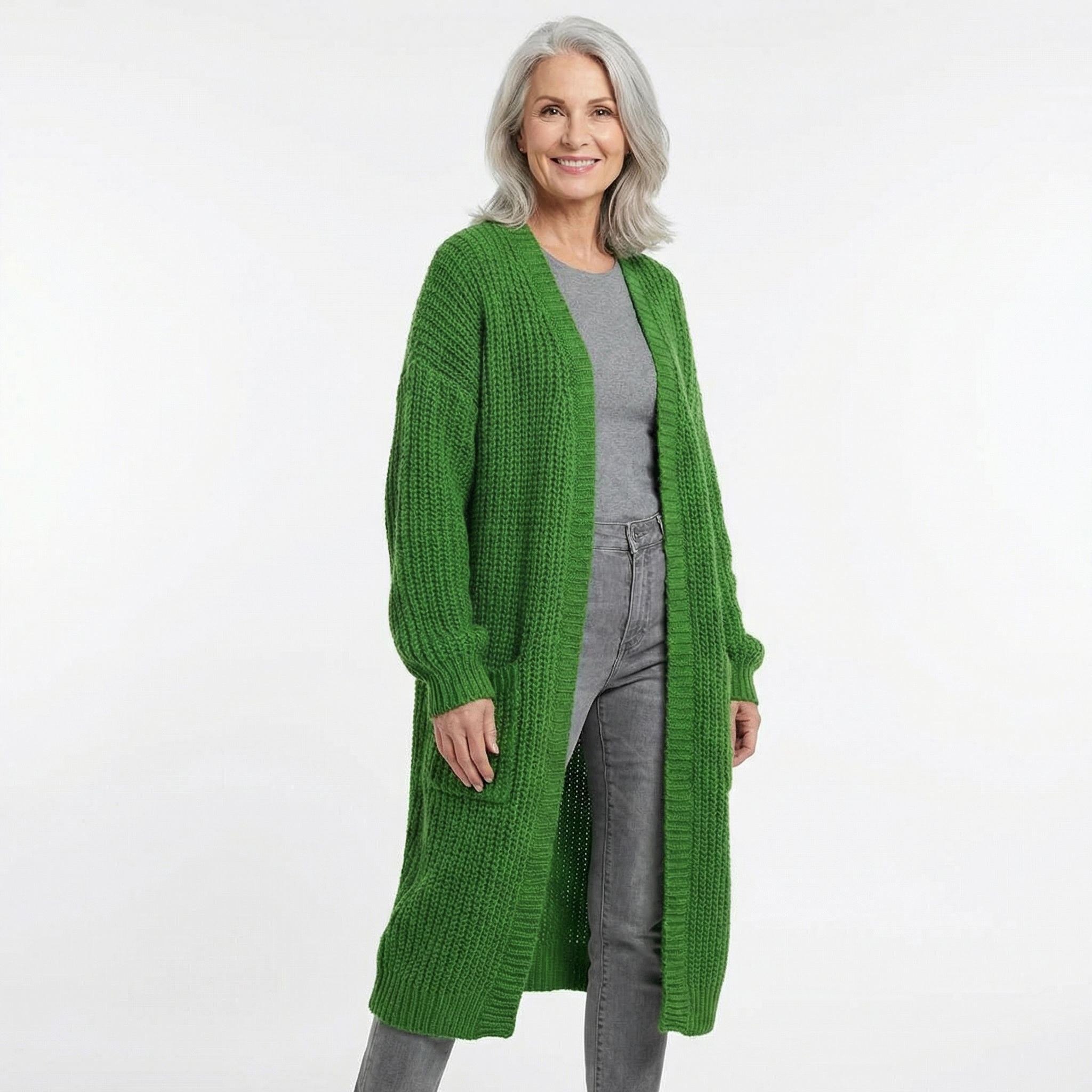 Abrigo Punto Oversize Crudo