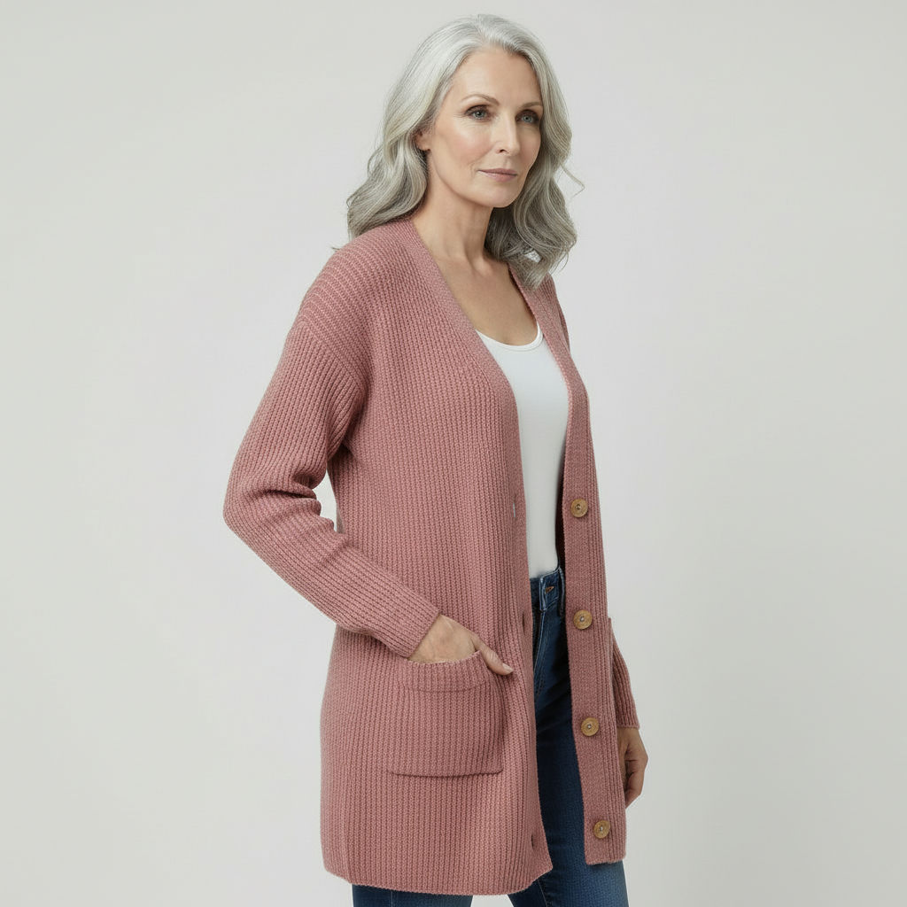 Cardigan Manga Larga Rayas