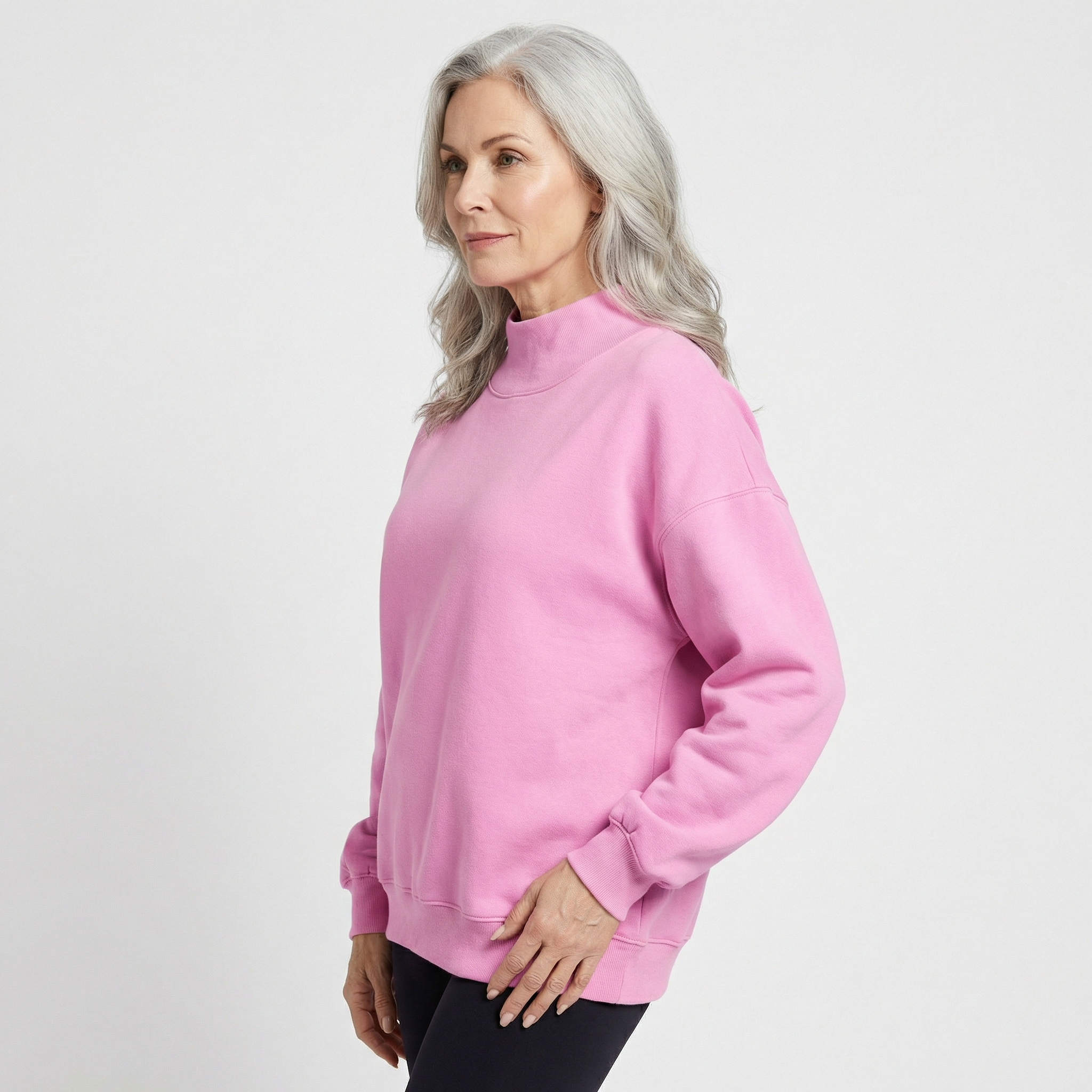 Camiseta Cuello Cisne Fleece