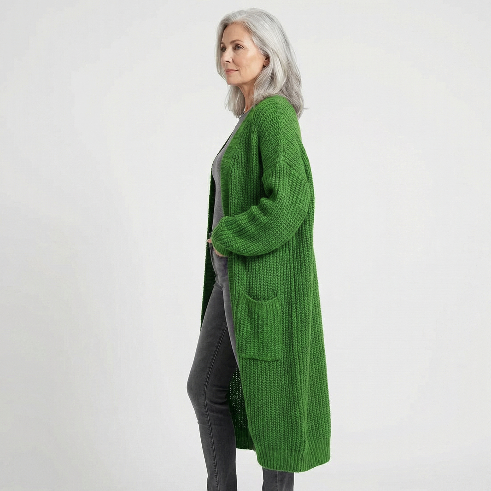 Abrigo Punto Oversize Crudo