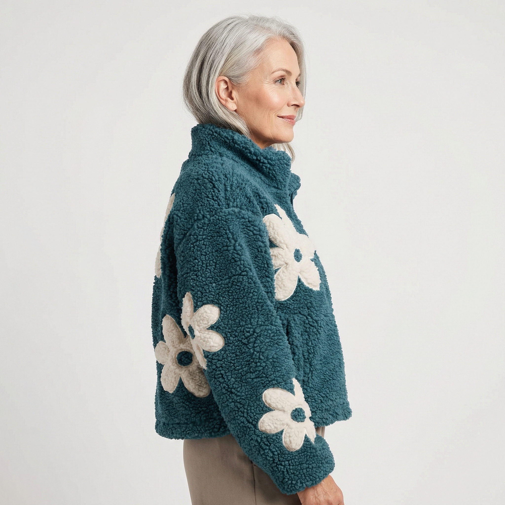 Abrigo Lana Cordero Caramelo Hombros Descubiertos