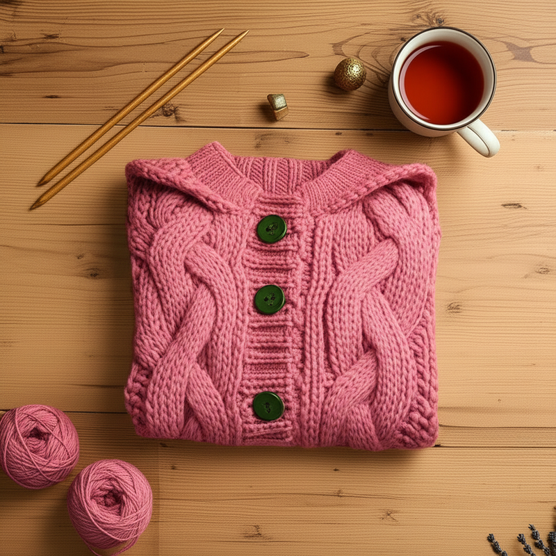 Cardigan Suéter Talla Grande lifestyle