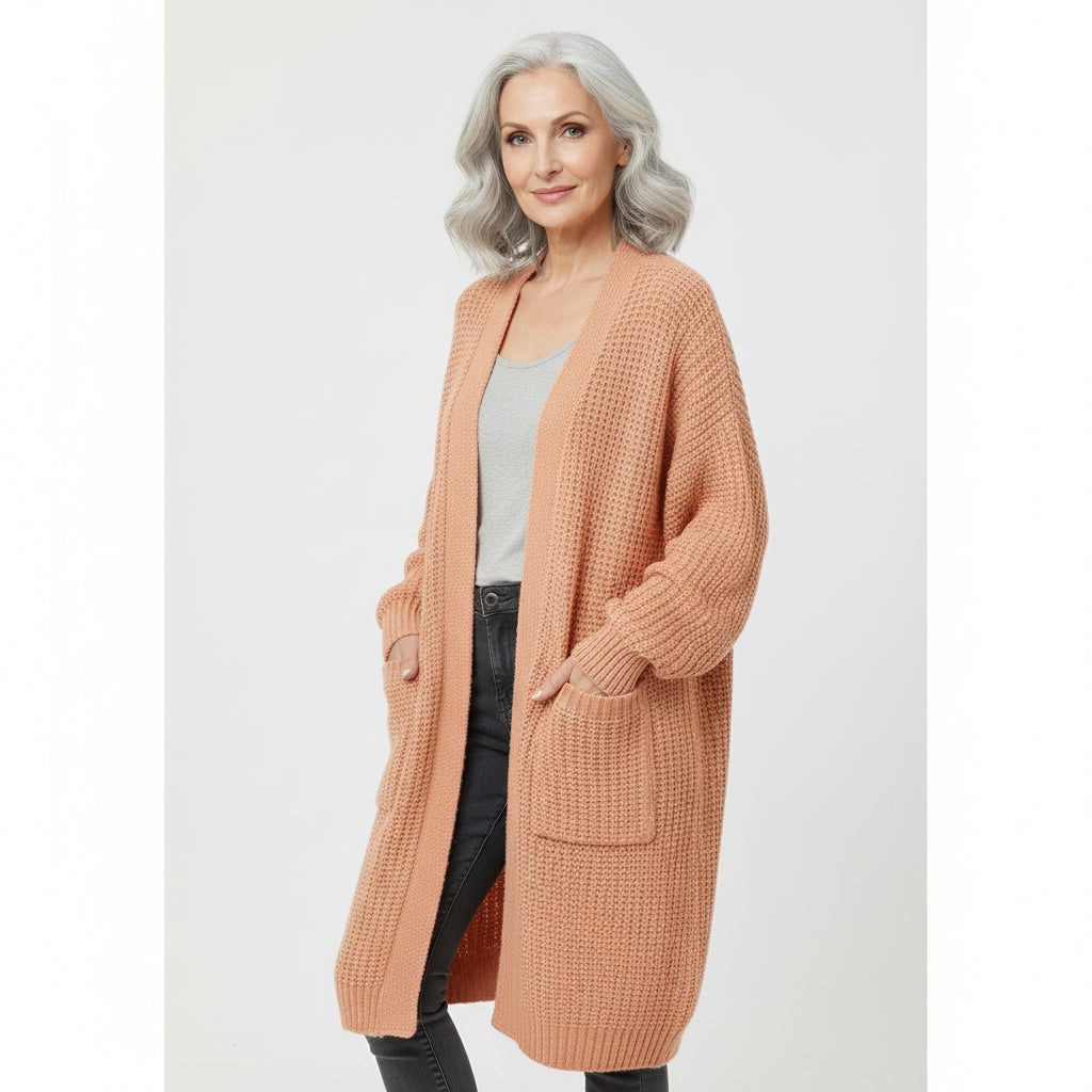 Abrigo Punto Oversize Crudo