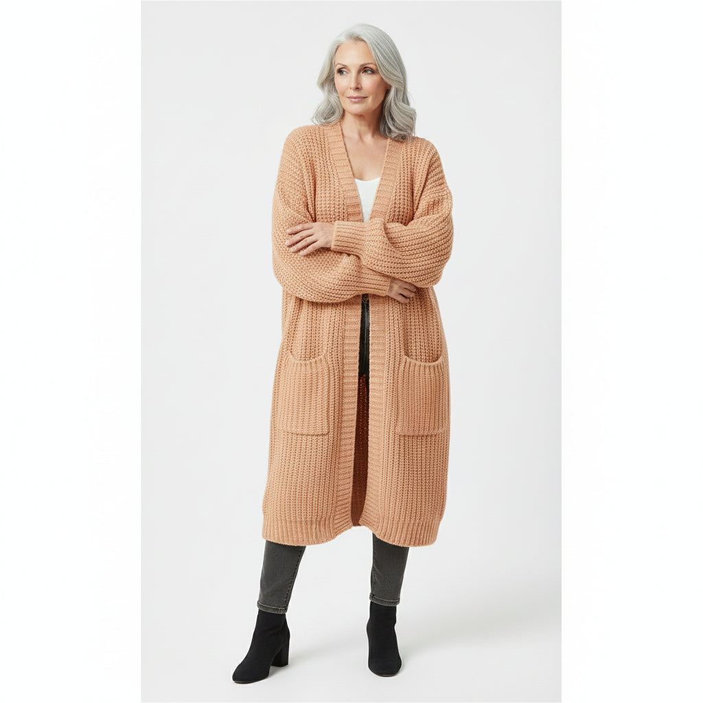 Abrigo Punto Oversize Crudo