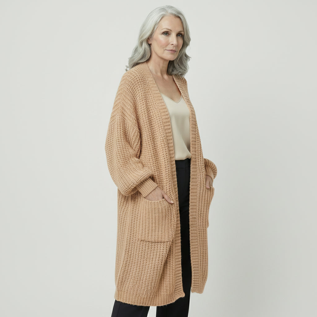 Cardigan Largo Punto Base