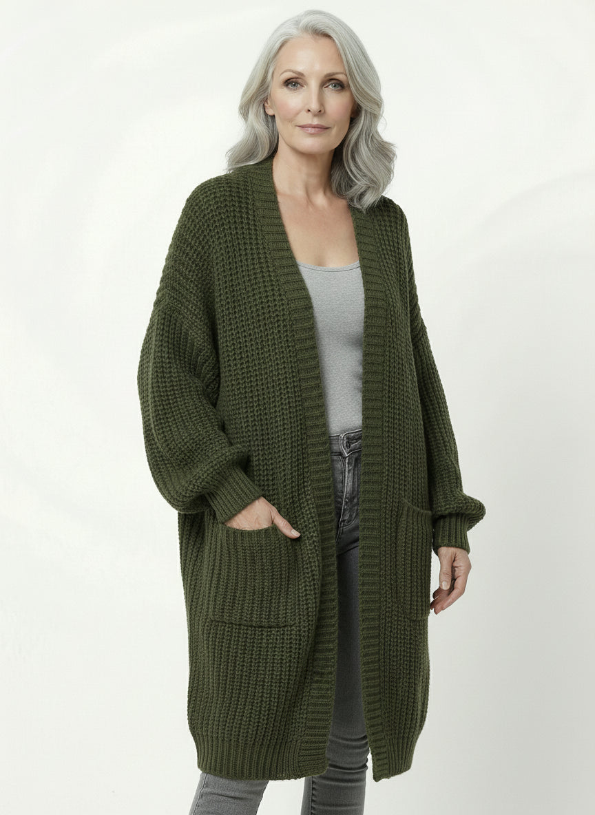 Abrigo Punto Oversize Crudo