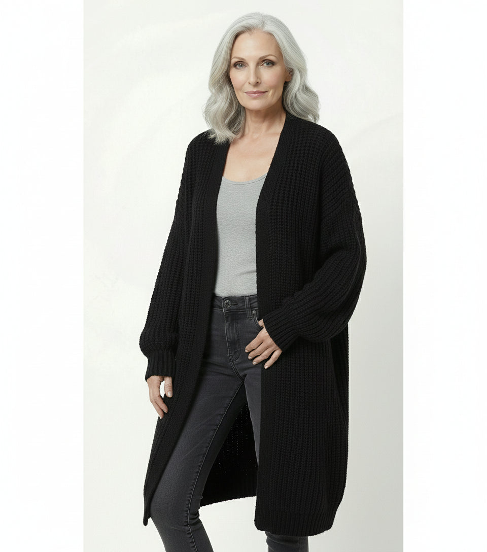 Abrigo Punto Oversize Crudo