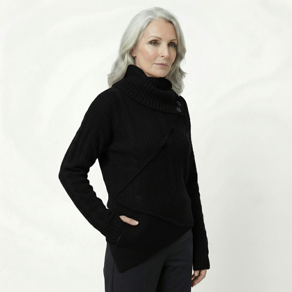 Abrigo Suéter Manga Larga