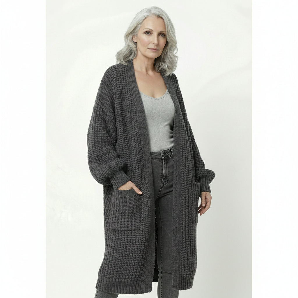 Abrigo Punto Oversize Crudo