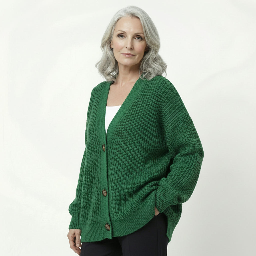 Cardigan Punto Suelto Neutral