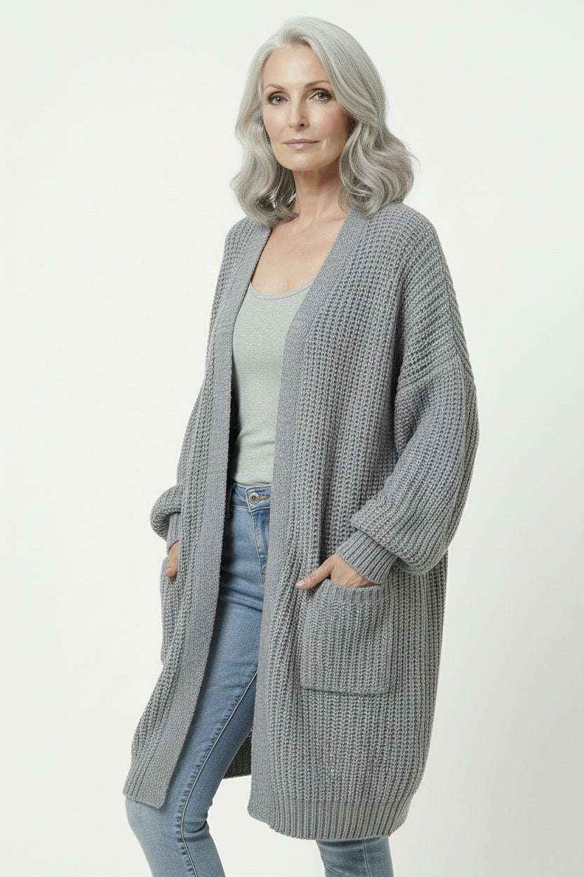 Abrigo Punto Oversize Crudo