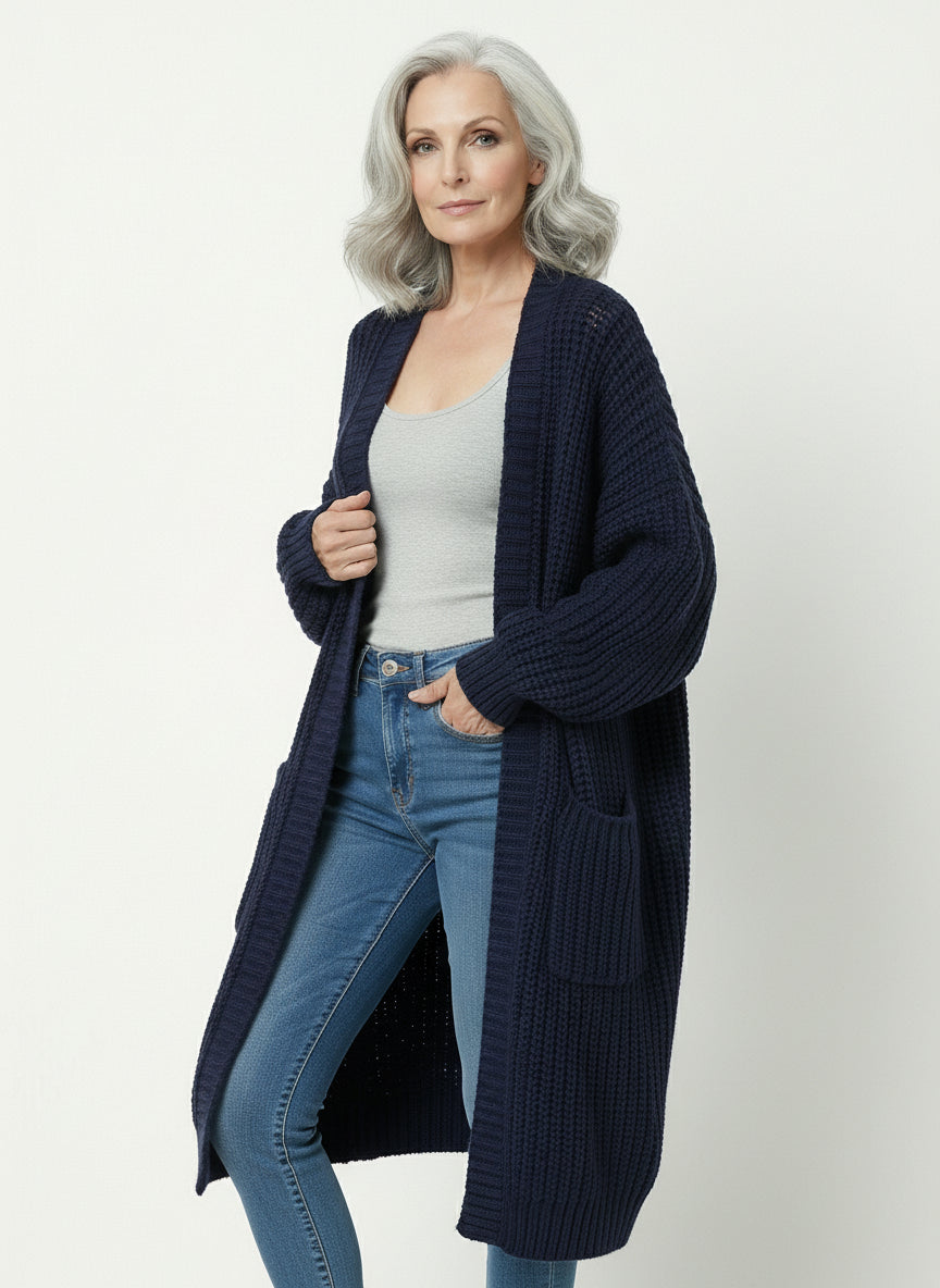 Abrigo Punto Oversize Crudo