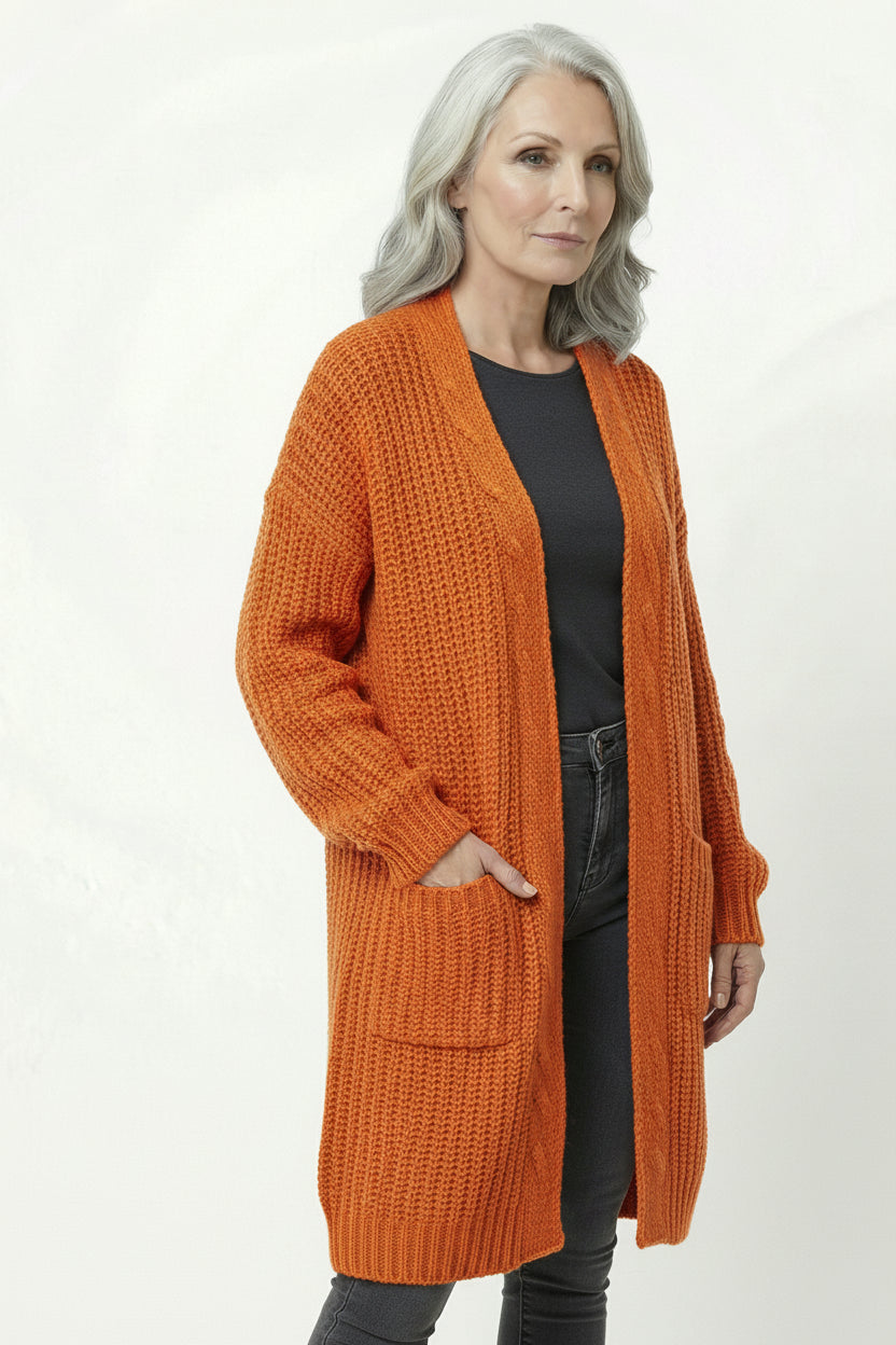 Abrigo Punto Oversize Crudo