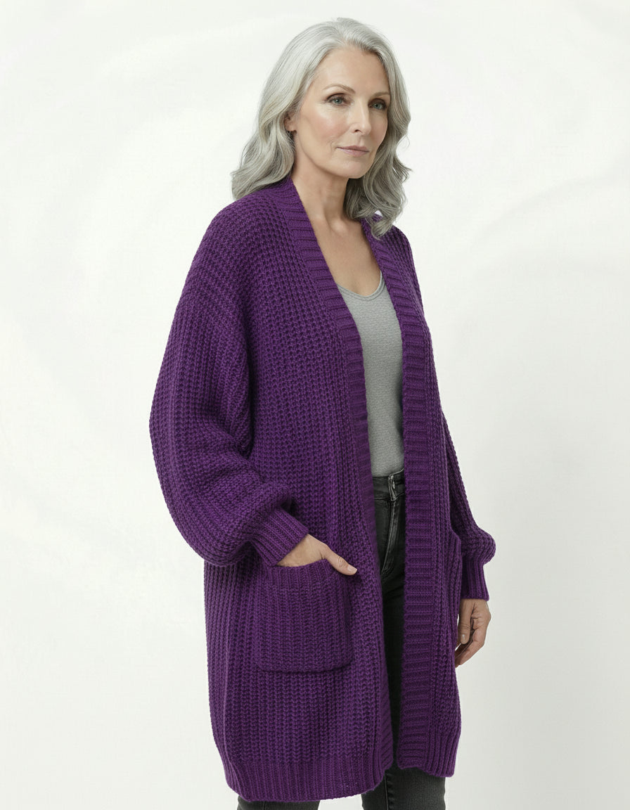 Abrigo Punto Oversize Crudo