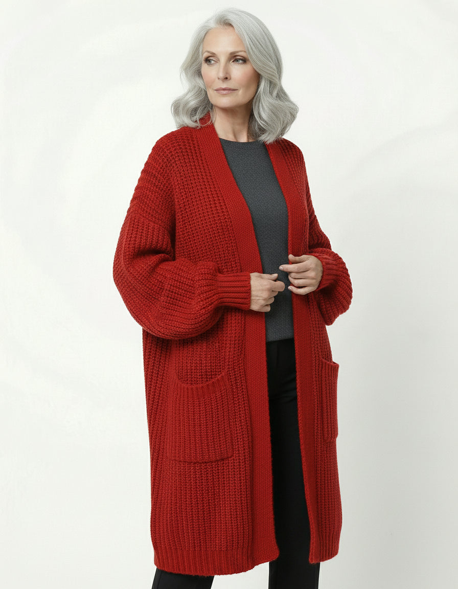 Abrigo Punto Oversize Crudo