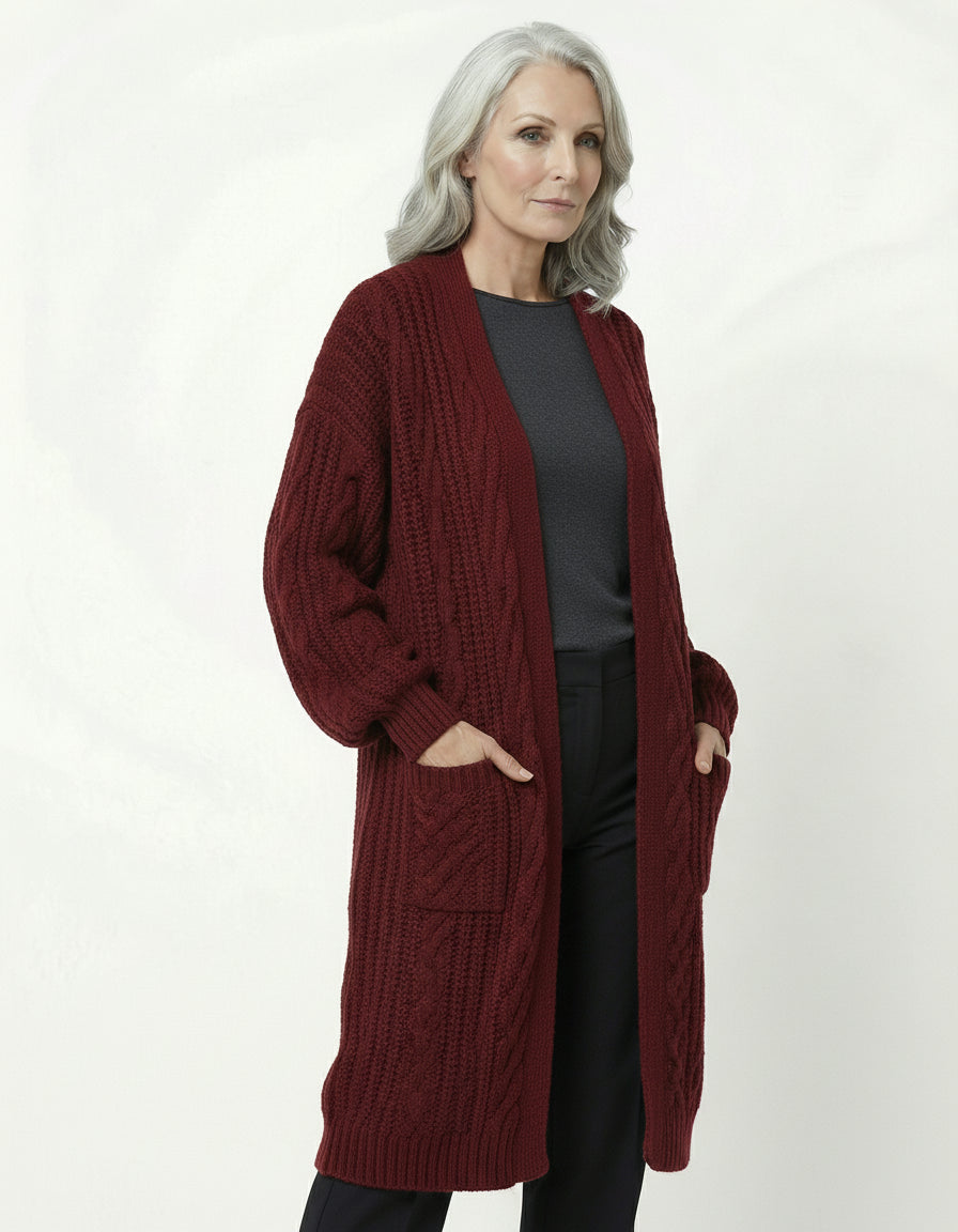 Abrigo Punto Oversize Crudo