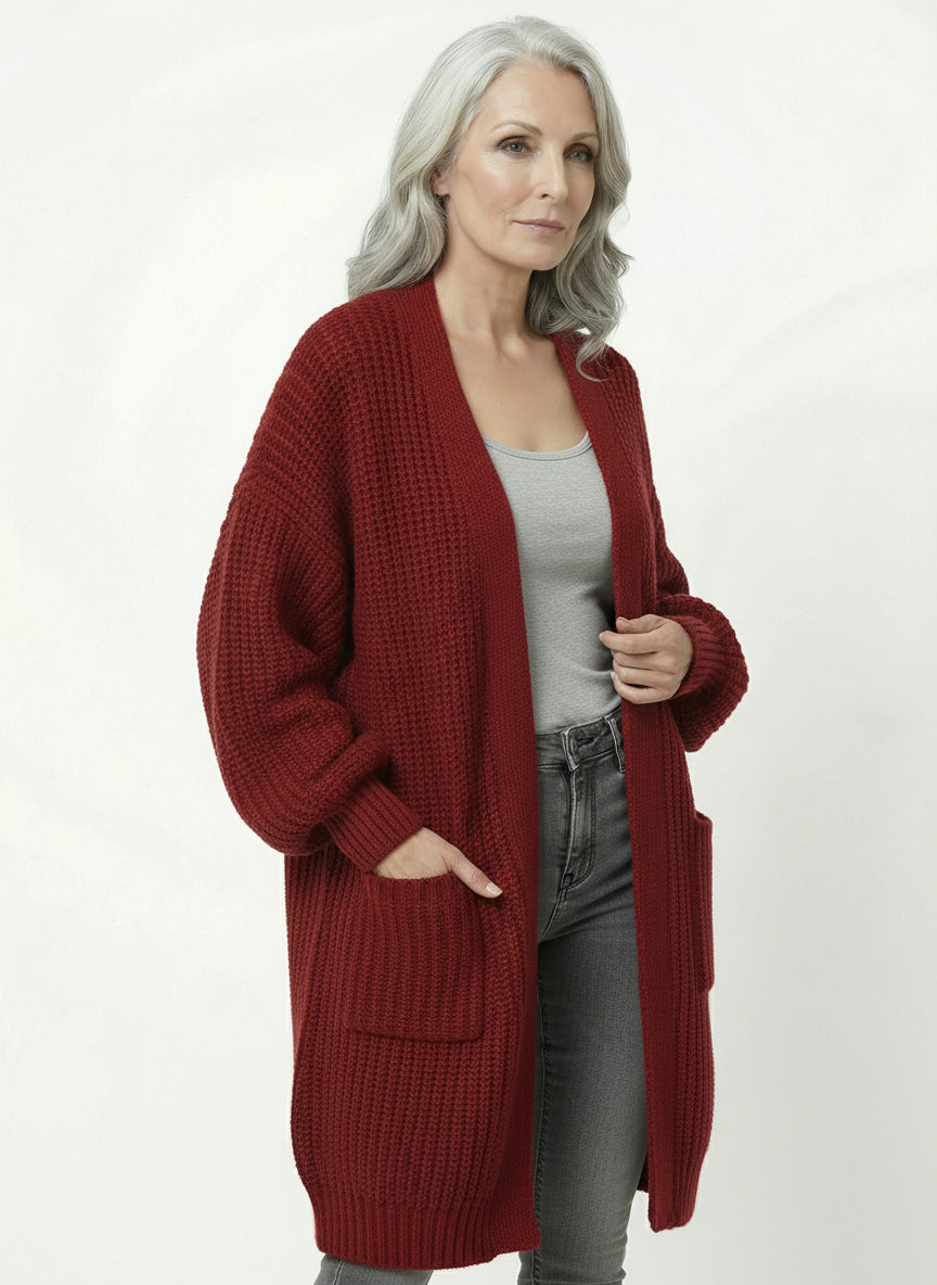 Abrigo Punto Oversize Crudo